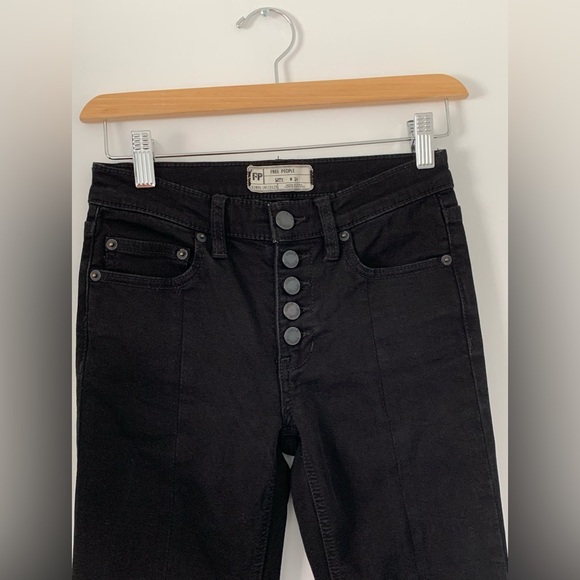 Free People Black Flare Jeans - Picture 7 of 9